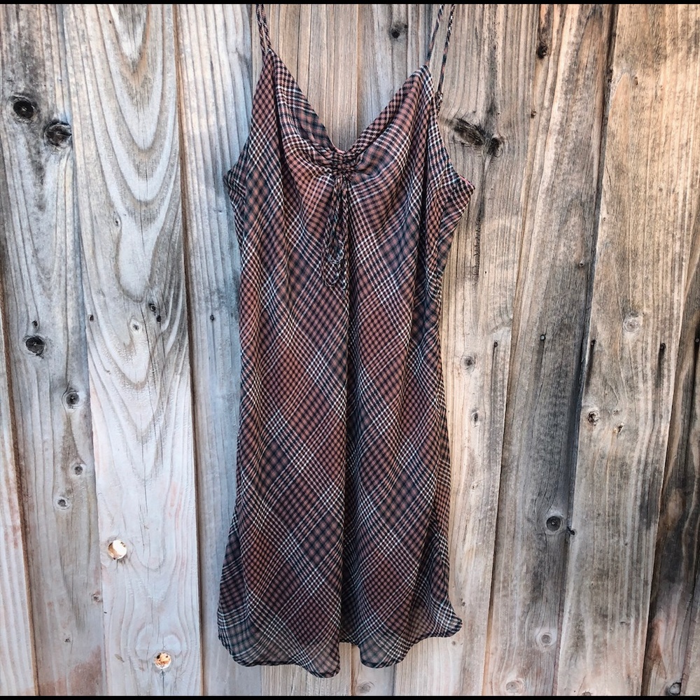 Plaid Urban Outfitters Slip Dress